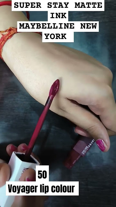 @maybellinenewyork super stay matte ink. lip color- 50 Voyager. price- ₹699