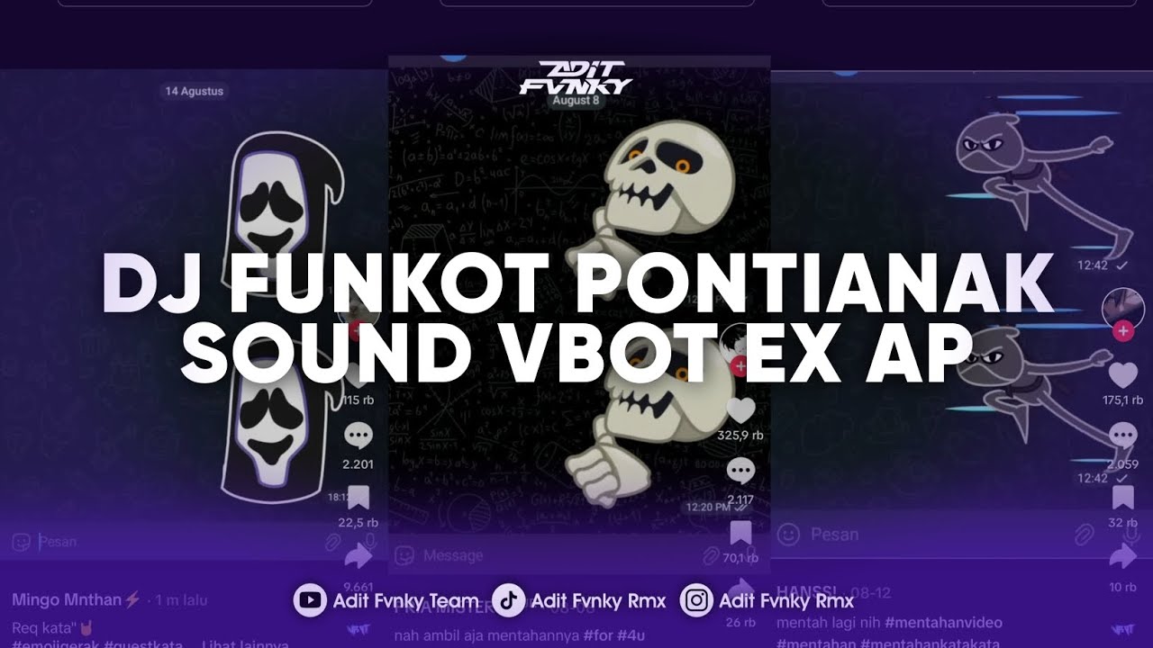 DJ FUNKOT PONTIANAK VBOT EX AP | TREND STIKER RANDOM GERAK VIRAL TIK TOK TERBARU 2024
