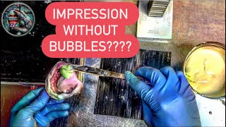 HOW TO POUR AN IMPRESSION WITHOUT BUBBLES اخذ طبعة بدون فقاعات #WAXBAE #IMPRESSIONS #DENTURES