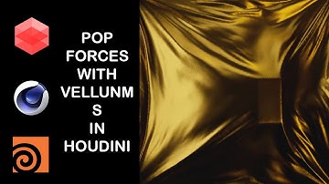 Cloth simulation using pop forces - houdini tutorial