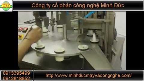 Máy chiết rót và dán tuýp nhựa, mỹ phẩm tự động