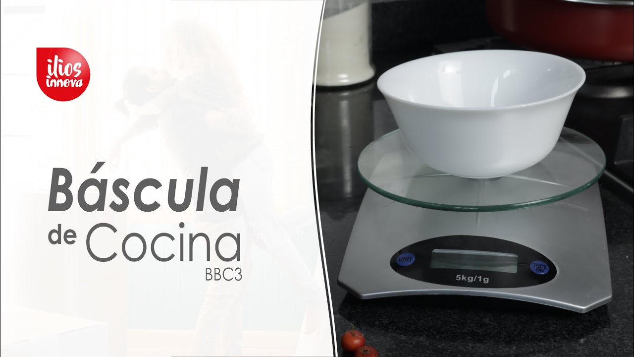 Báscula de cocina gris 1-5 kg