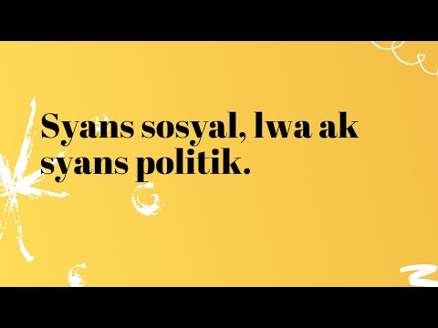 2-SOSYETE NAN DIFERAN PERYÒD ISTORIK: PEYI, ETA AK SOSYETE.