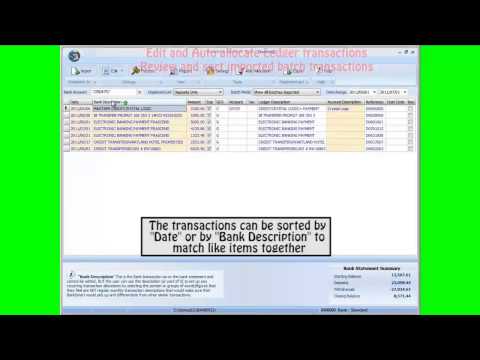 Edit and sort transactions