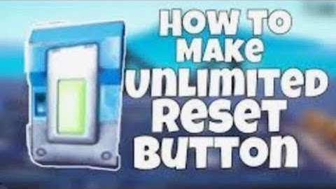 How to make infinite 1v1 Reset button- Easy tutorial