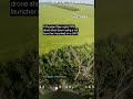 Ukrainian UAV Shot Down Russian Drone Using a Net Launcher #warinukraine