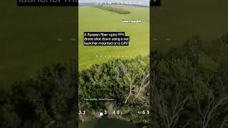 Ukrainian UAV Shot Down Russian Drone Using a Net Launcher #warinukraine