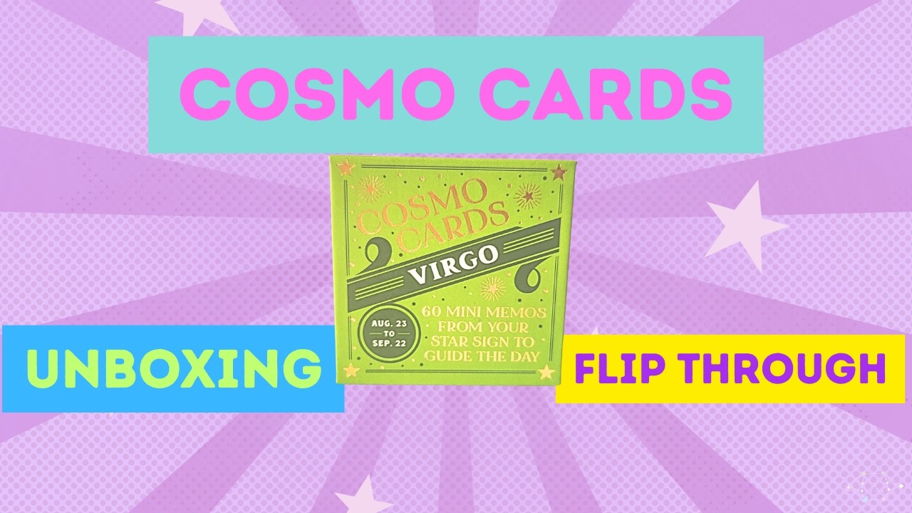 These Mini Zodiac Oracle Cards Are So Unique 👀 Cosmo Cards Unboxing & Review | Virgo