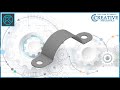 Листовое моделирование в Компас 3D  Полухомут в Компас 3D