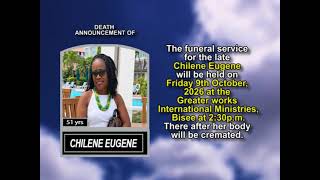Chilene Eugene ~ Short Obituary