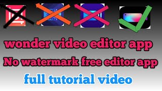 wonder video editor!!wonder video app kaise chalaye!!how to use wonder video editor app screenshot 3