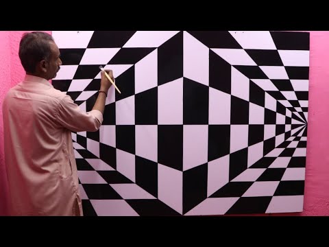 Video: Pictura 3D care creează un efect uimitor de iluzie optică
