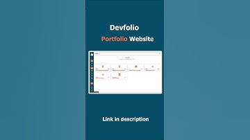Devfolio Responsive Portfolio Website #shorts #coding  #webdevelopment #websitedesign