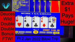 Deuces DDB FTW!!!(Dealt Winner!)(Part 2)(Video Poker)(Jan. 2022 Biloxi Highlights)(S8:P2)