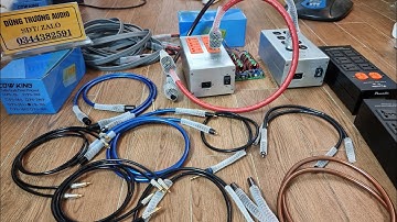 dây mic 6li ra 6li cao cấp , dây av hi end , ổ cắm lọc nguồn mỹ nâng cấp vỉ đức , dây canon hi end