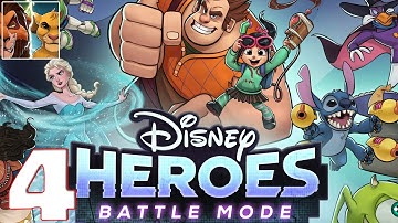 Disney Heroes: Battle Mode - Gameplay Walkthrough Part 4 (iOS, Android)