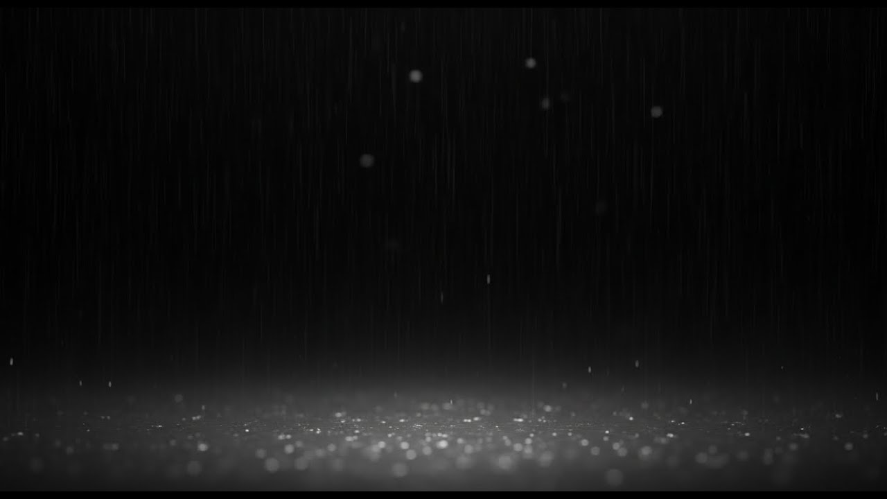 Quiet Alley Rain Sounds | Black Screen • No Noise ASMR Live