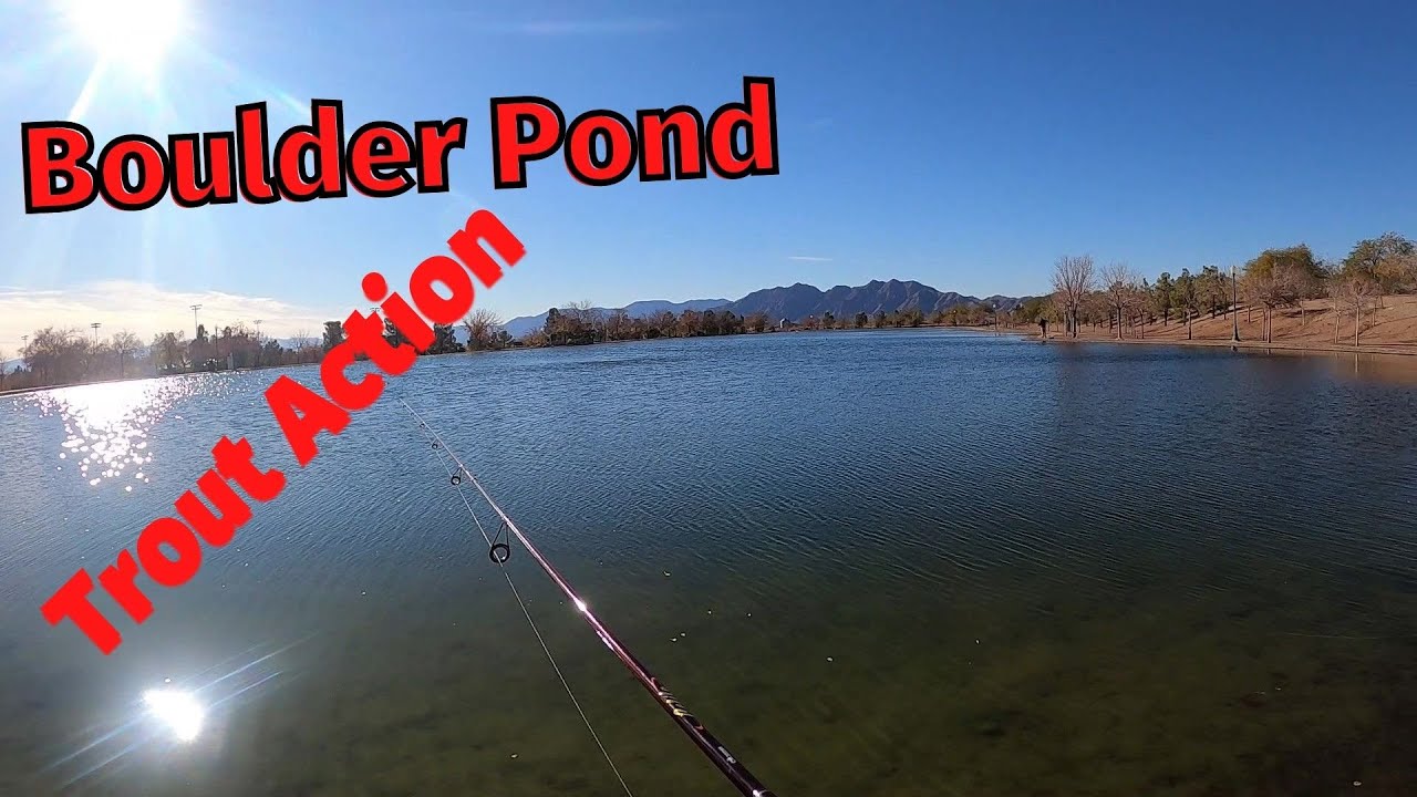 Boulder pond Trout Fishing, Fun day catching stocked trout