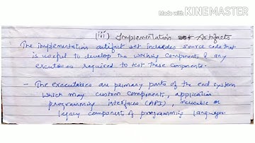 Implementation Artifacts - Engineering Artifacts - lecture 26/ project management