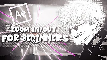 Smooth zoom in/out  - after effects tutorial