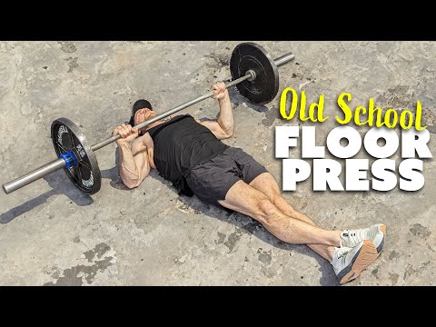 Floor Press demonstration thumbnail — Floor Press Exercise Tutorial | Old School Chest Workout