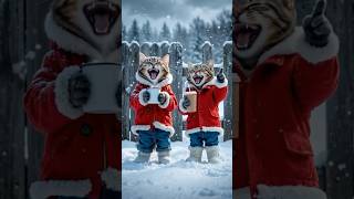 POOR MOCKED KITTEN Saves BEAR CUB! #shorts # #aicatstory #animals #cat #aicat #cute #aicats #kitten