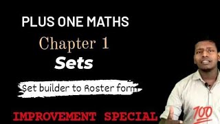 MATHS IMPROVEMENT SET CHAPTER 1 PLUS ONE, HSS LIVE NOTE
