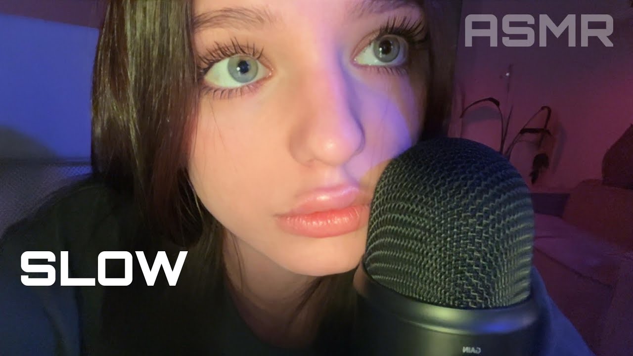 ASMR ☆ Slow Mouth Sounds & Hand Sounds