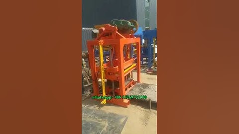 QTJ4 40 SMALL manual concrete cement solid block making machine price for 6 inch brick in Tanzania,