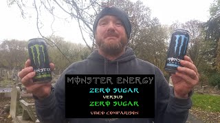 Lord's drinks reviews: Monster Energy Zero Sugar comparison blue vs green