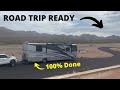 Rebuilding our Fire Damage RV 100% Done Road Trip Ready