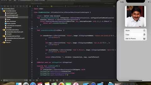 ContextMenu In Swift5