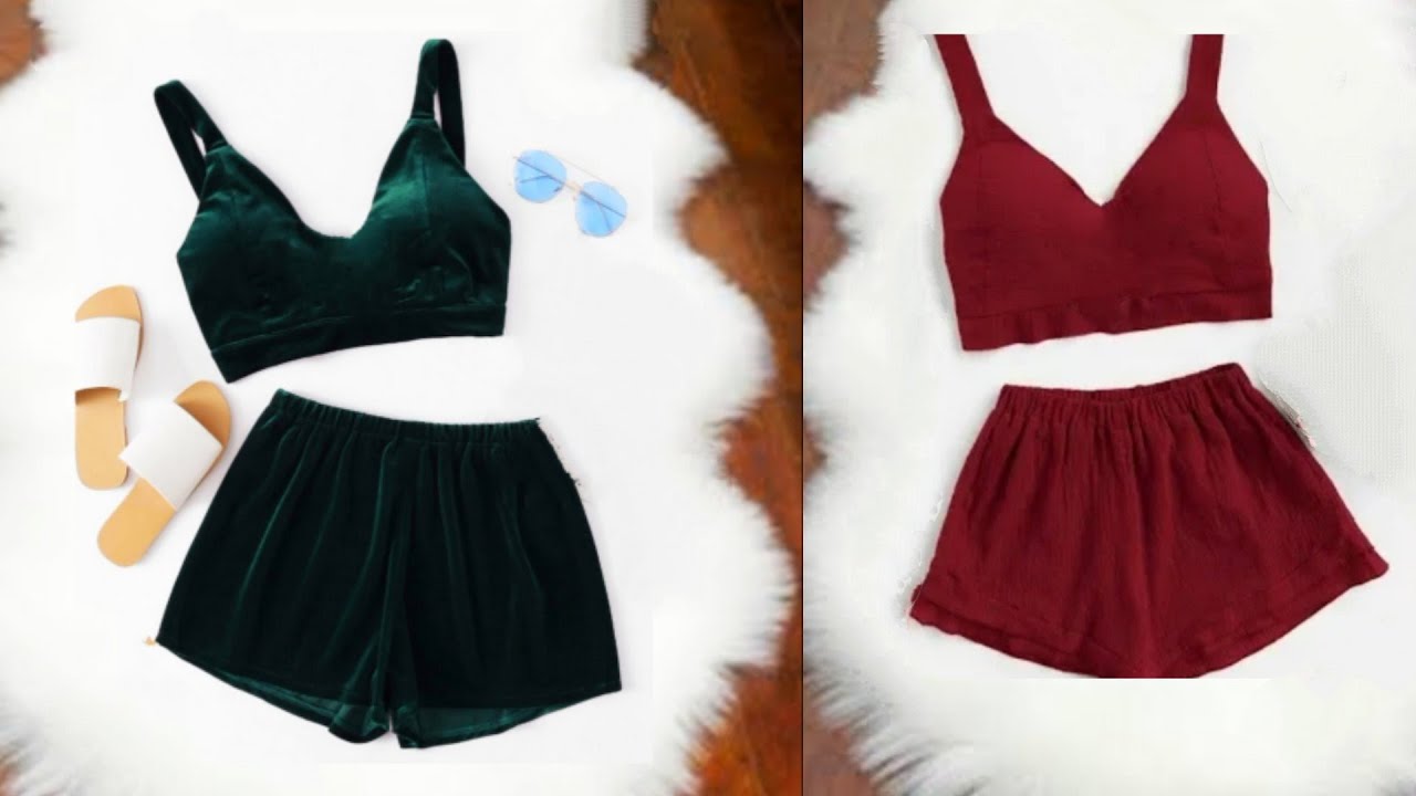 #خياطة ملابس داخلية بالقطيفة  بطريقة جد سهلة للمبتدئات 2022/ Sewing Lingerie#/#تقنية خياطة للمبتدئين