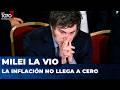 LA INFLACIÓN NO LLEGA A CERO: MILEI LA VIO (MAL)