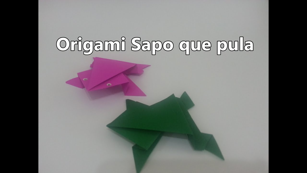 Fazer origami Sapo que pula.wmv YouTube