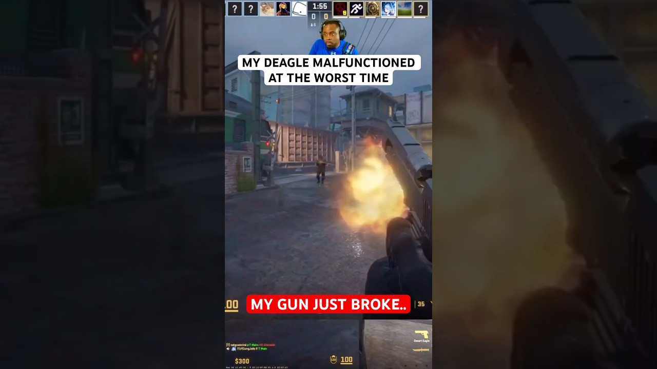 MY DEAGLE MALFUNCTIONED AT THE WORST TIME 