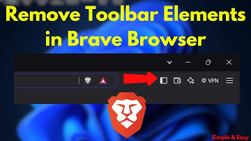 How to Remove Toolbar Elements in Brave Browser