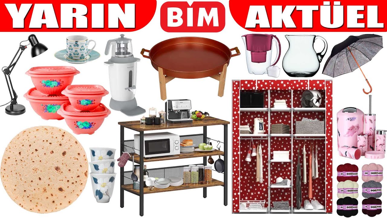 BİM BACAKLI SOFRA | BİM ÖRGÜ İPLERİ BU HAFTA | BİM AKTÜEL ÇEYİZLİK | BİM MUTFAK