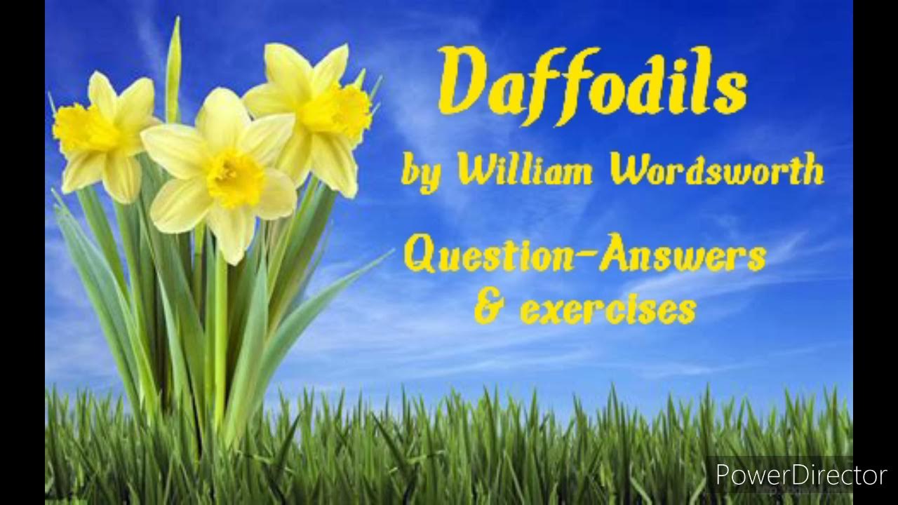 Daffodils by William Wordsworth QuestionAnswers JCERT English Textbook