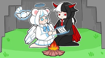 Mèo Simmy Thiên Sứ 1 Ngày "Sống Chung Với Ác Qủy Siro" Trong Minecraft