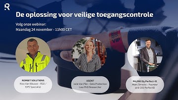 Rombit Solutions Webinar | Ontdek een biometrische oplossing voor veilige toegangscontrole.