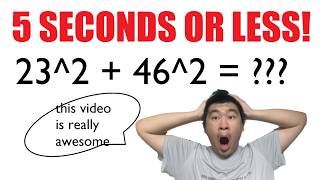 Number Sense 19: How to add two squares! (Part 1: The Doubles Case)