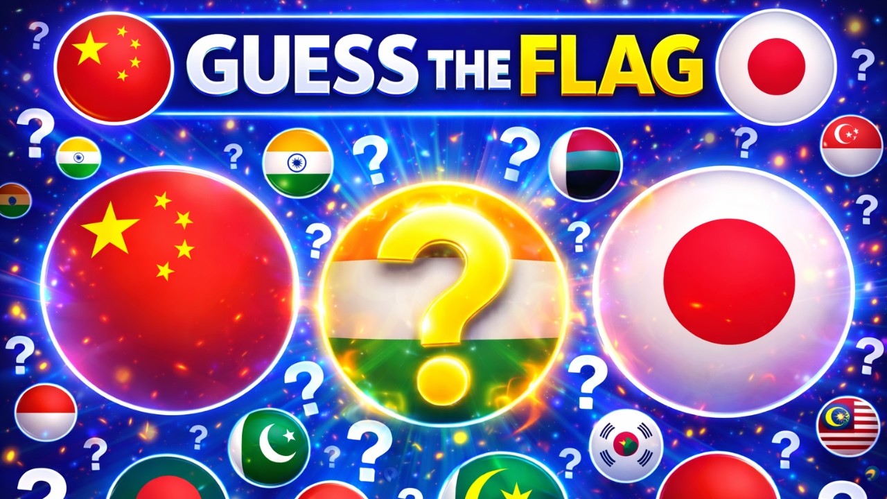 Guess The All 49 Flags of Asian Countries | Guess The Country Quiz