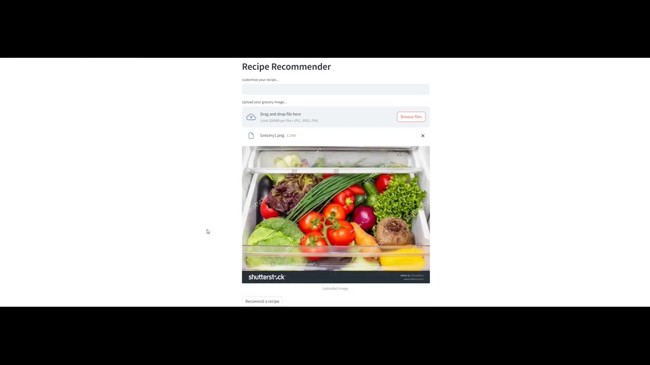 Recipe Recommender using Generative AI