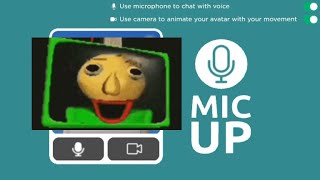 Traumatising Kids As Baldi In Roblox Mic Up