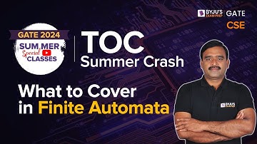 GATE 2024 | Computer Science | Theory of Computation | What to Cover in Finite Automata |BYJU