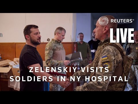 LIVE: Ukraine President Volodymyr Zelenskiy Visits A New York Hospital