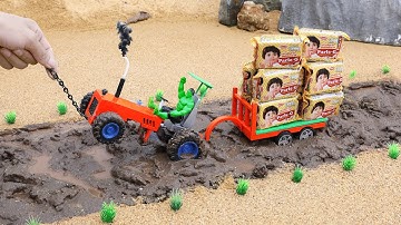 diy tractor heavy truck stuck in mud with Parle G science project | ‪@MiniCreative1‬ | keepvilla
