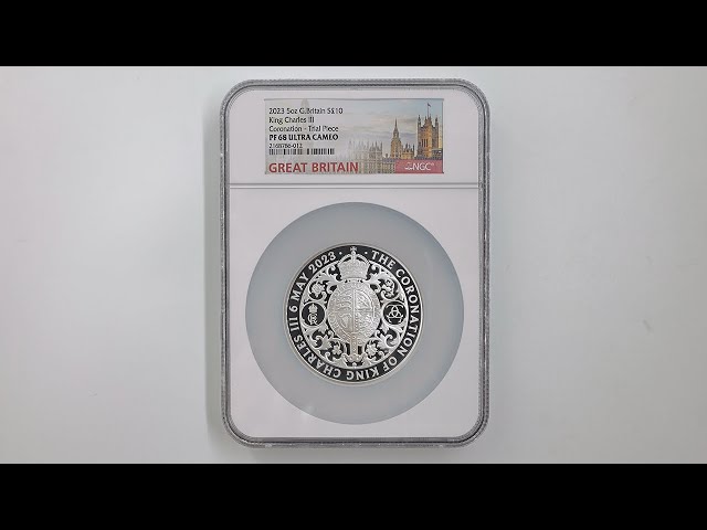 2023 チャールズ3世 戴冠記念 £5プルーフ銀貨 NGC PF70UC FR 2023 チャールズ3世 戴冠記念 5ポンド金貨 ファーストリリース