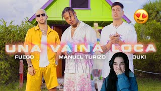 REACCIONO A VAINA LOCA REMIX Fuego, Manuel Turizo y DUKI | Sara Macías